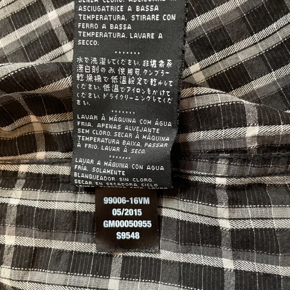 HARLEY-DAVIDSON Button Down Embroidered Large Flame Classic Logo Neutral Plaid - Picture 9 of 10